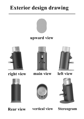 Ekran dotykowy młynka do kawy T64 o przekątnej 118 mm