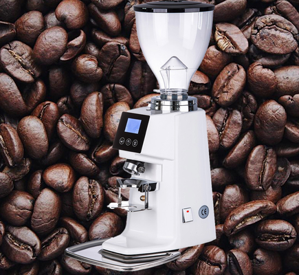 Stop aluminium / ABS Szlifierka do espresso Elektryczny płaski młynek do kawy Burr