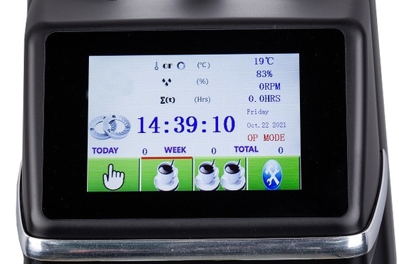 1500 obr./min Ekran dotykowy Młynek do kawy Monitorowanie temperatury Młynek do kawy Młynek do kawy